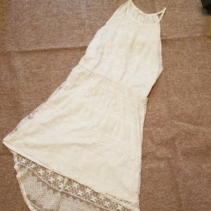 Rewind cream tank dress. Small.